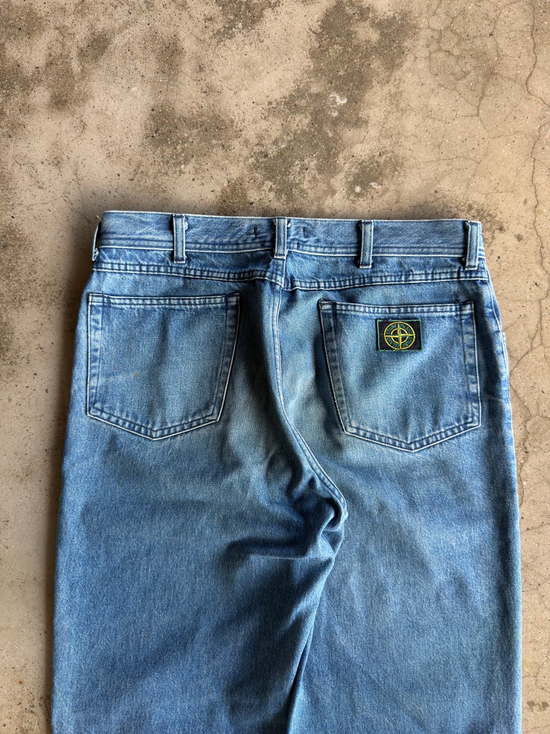 90s 스톤 아일랜드 데님 green edge *rare 상품이미지1