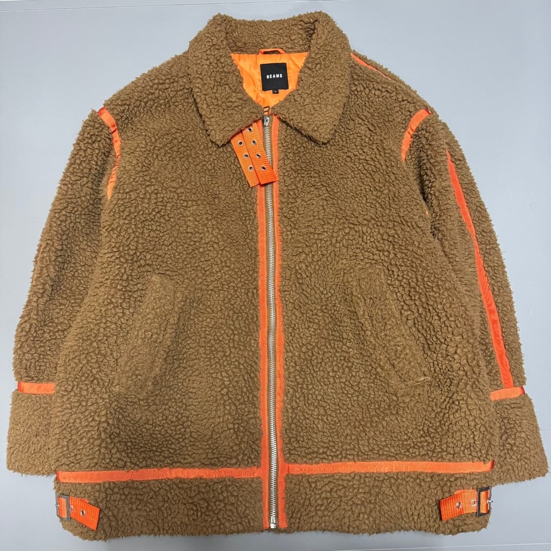 빔즈(BEAMS) 브라운컬러 폴리 덤블 보아 B-3 자켓 상품이미지10