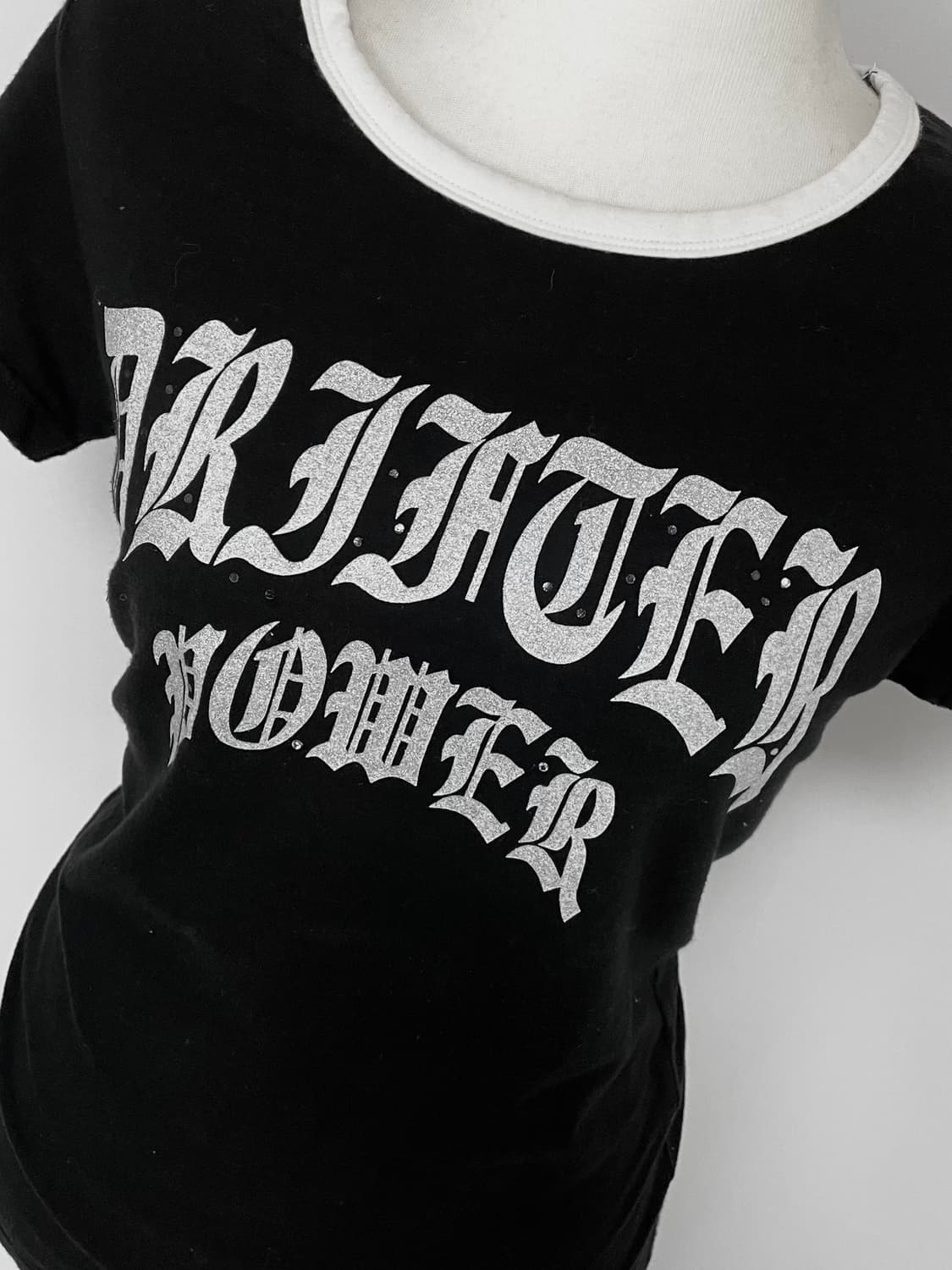 Gothic Punk glitter T-shirts 로걀탑베메클갸루지뢰 상품이미지4