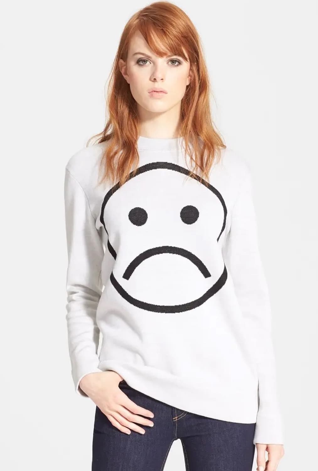 Marc By Marc Jacobs SAD FACE 울 스웨터 XS 상품이미지1