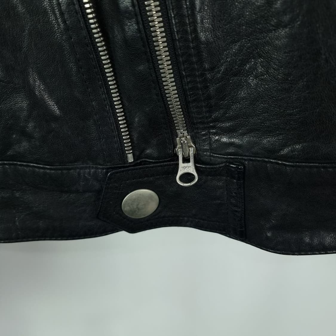 [준지] 생로랑핏 아카이브 카우스킨 소가죽 레더 자켓 블랙 P01461 상품이미지5