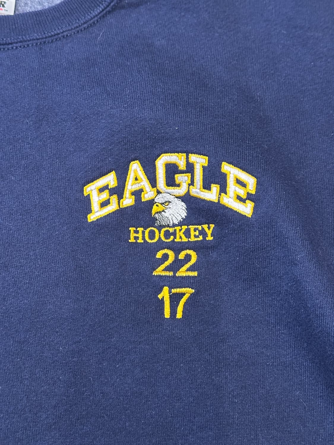 90s Fruit of the Loom 네이비 맨투맨 스웻셔츠 L 상품이미지3