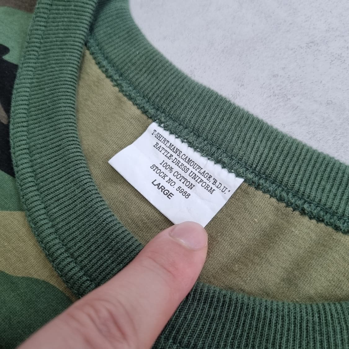 CAB CLOTHING 우드랜드 카모 반팔티 - L 상품이미지8