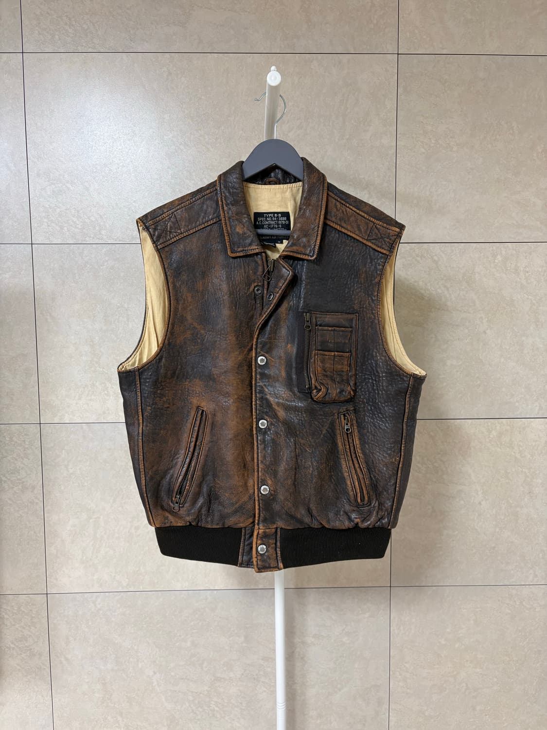 아비렉스 B-9 레더 베스트 상품이미지1