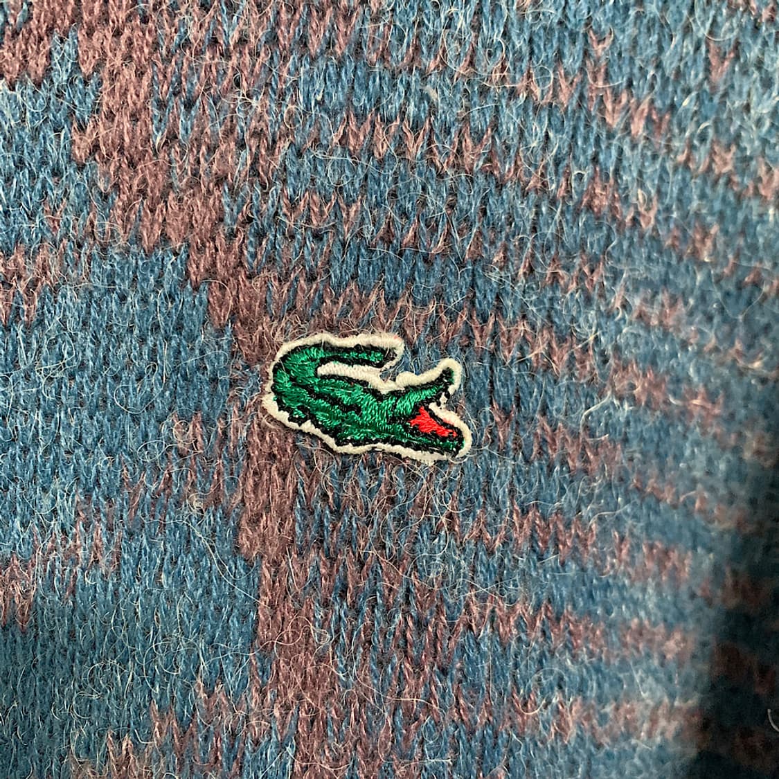 라코스테 여성 빈티지 패턴 니트 L 상품이미지3