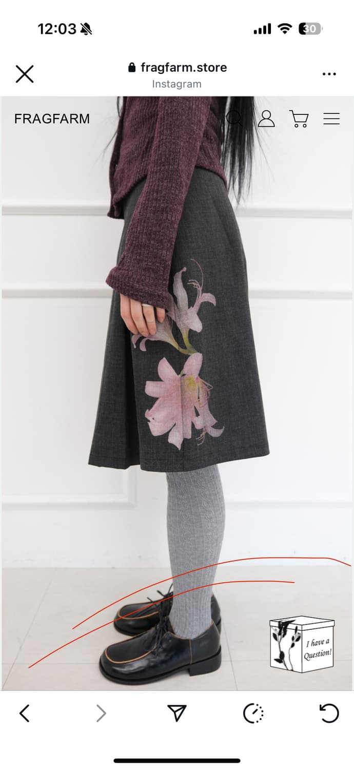 Fragfarm Magic Lily Midi Skirt 상품이미지2