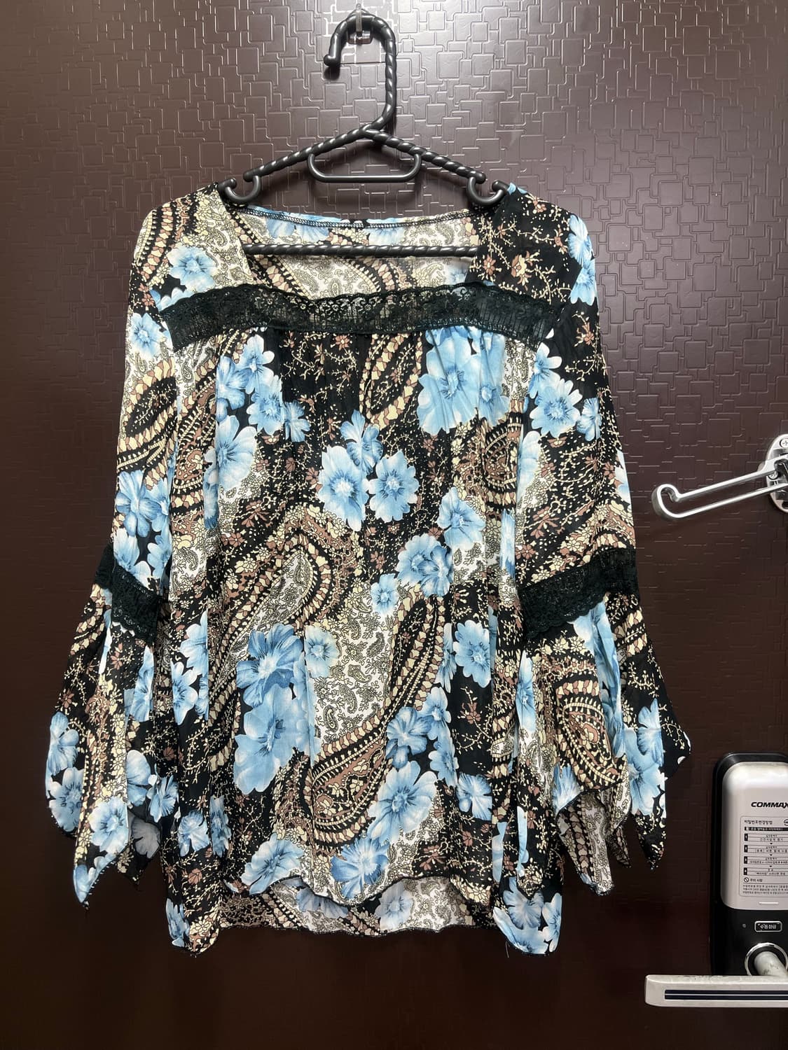 빈티지 블랙 레이스 상의 블라우스 free 상품이미지1