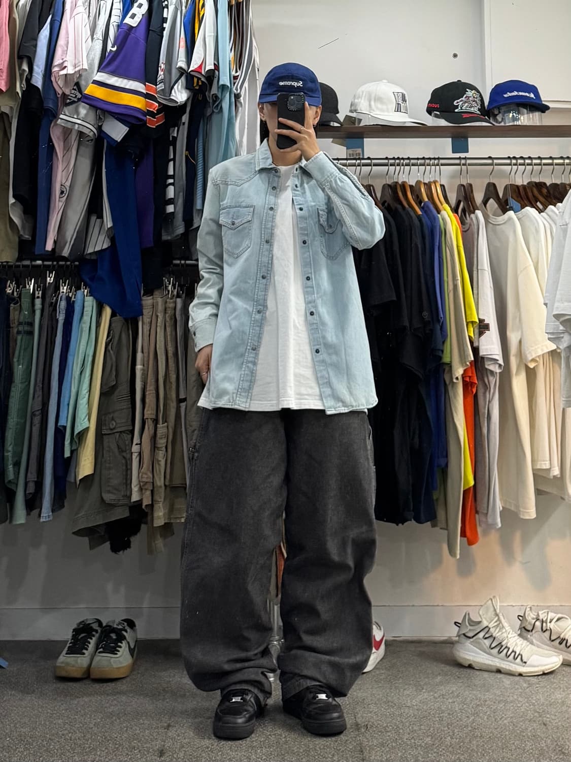 00s 디젤 투포켓 데님셔츠 상품이미지3
