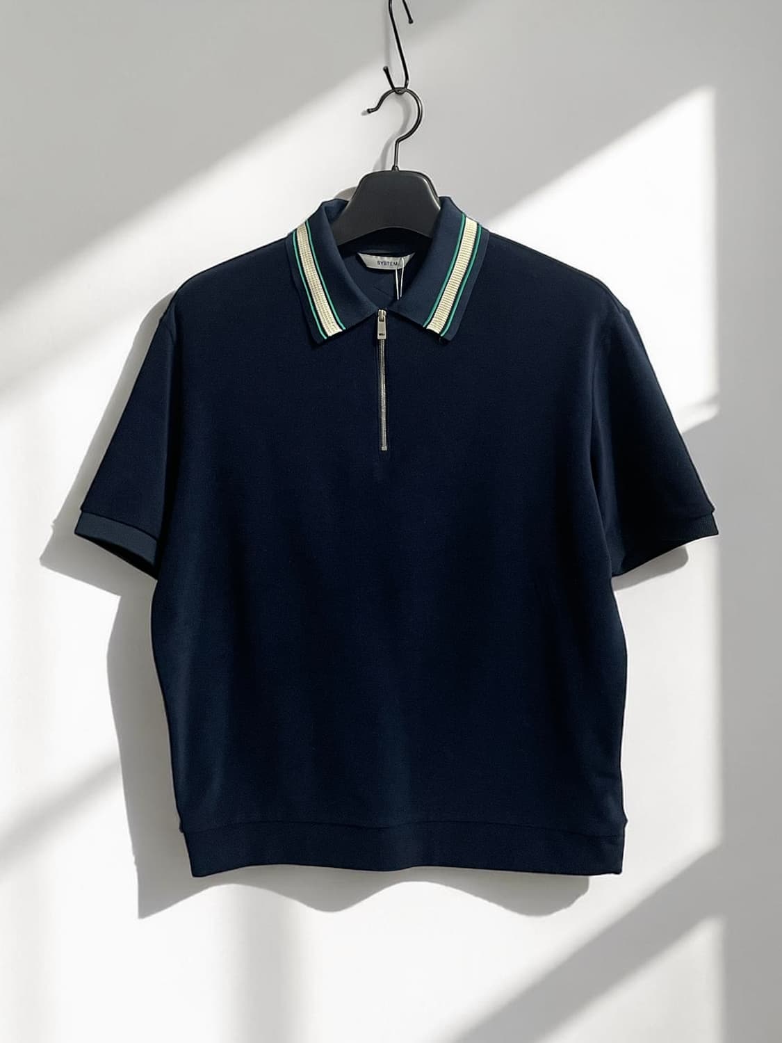 시스템 반팔 카라 티셔츠 상품이미지1