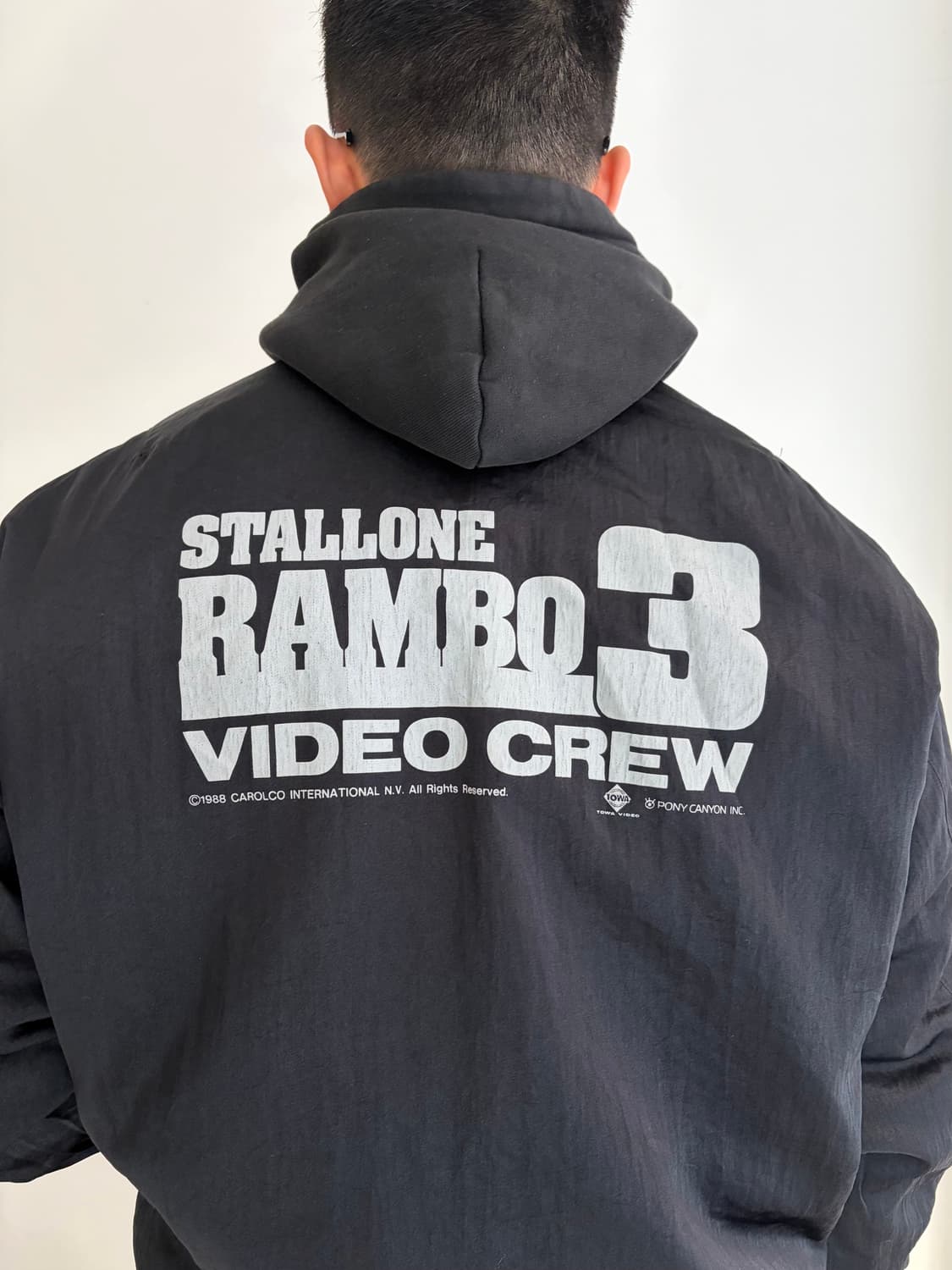 80‘s Rambo 3 Stallone video crew Bomber 상품이미지4