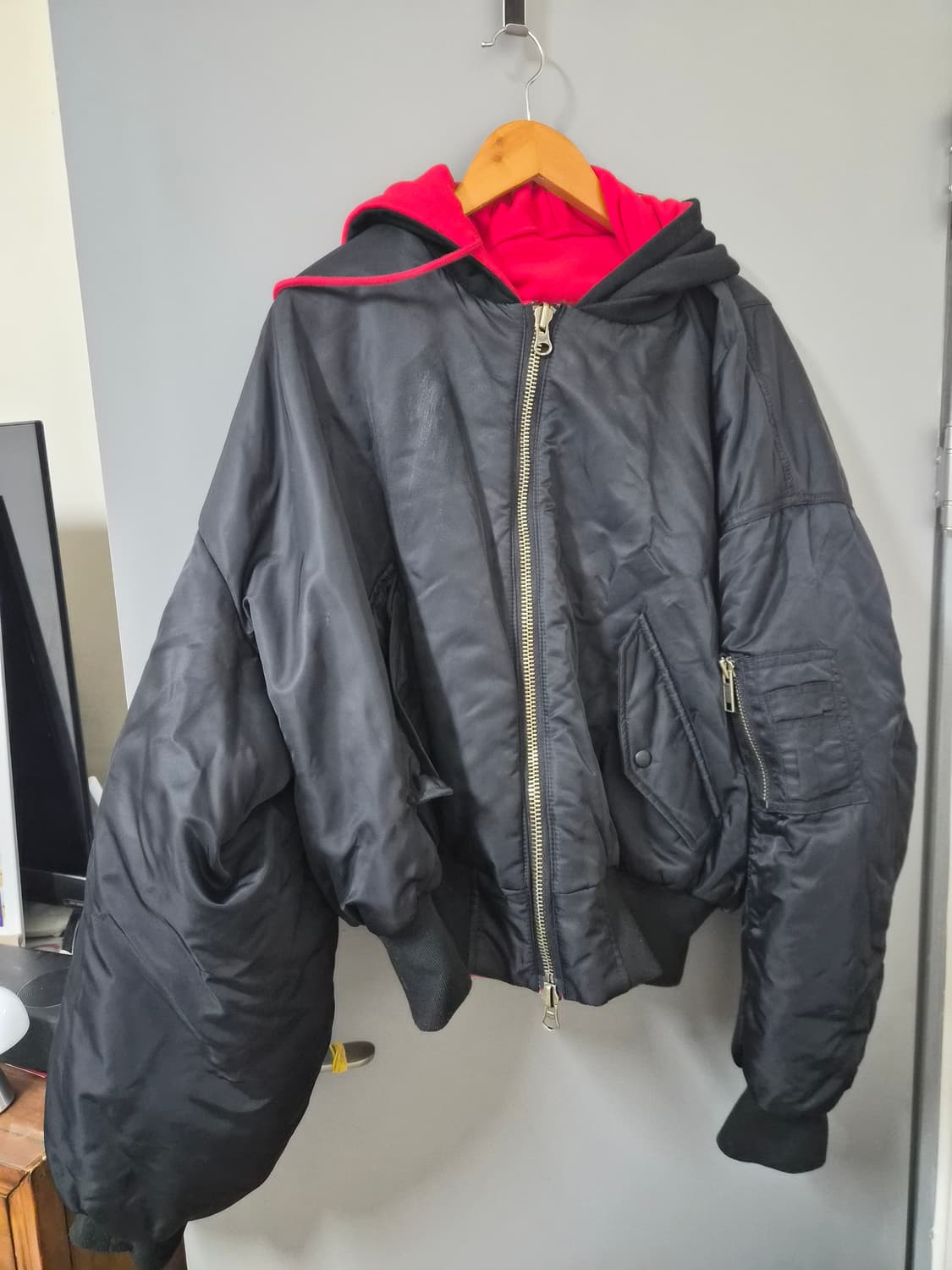 프로젝트 gr 리버시블 후드 봄버 2사이즈 상품이미지4