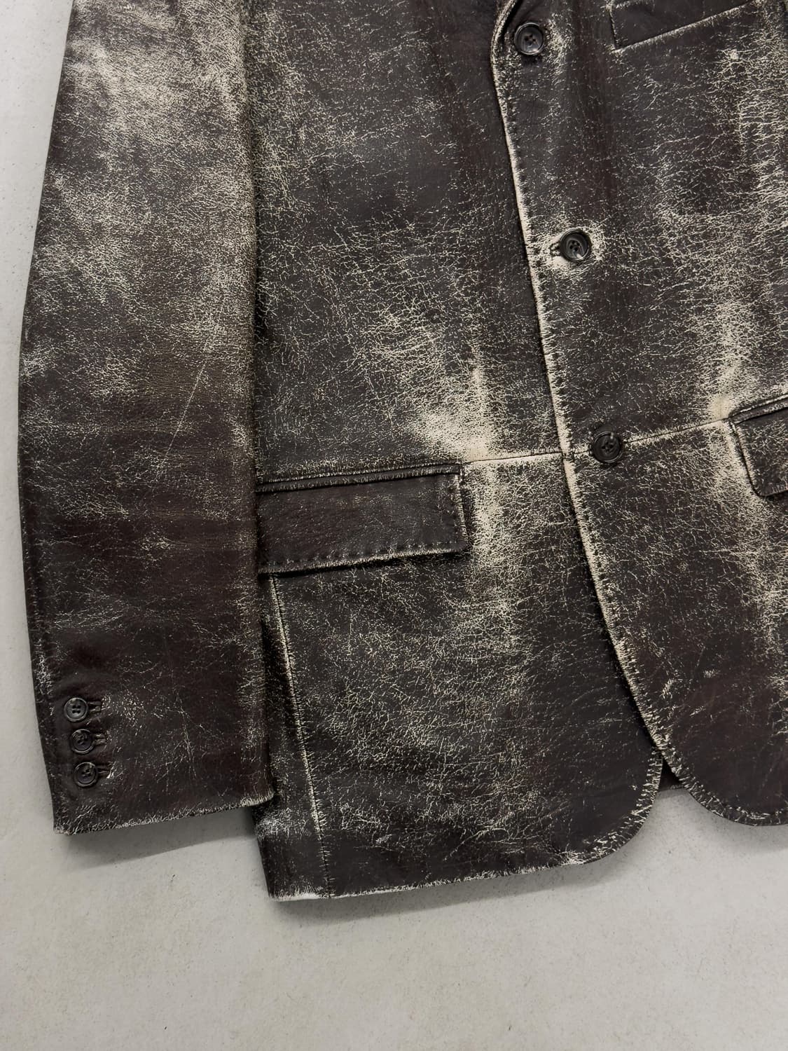 빈티지 레더 블레이저 상품이미지3