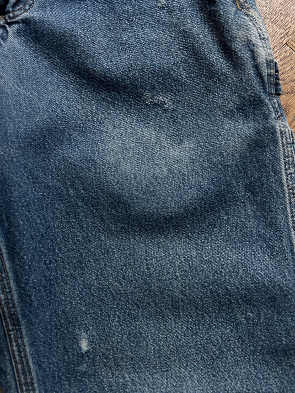 [28]칼하트 USA 덩가리핏 빈티지 워싱 싱글니 카펜터 워크 데님 팬츠 상품이미지5