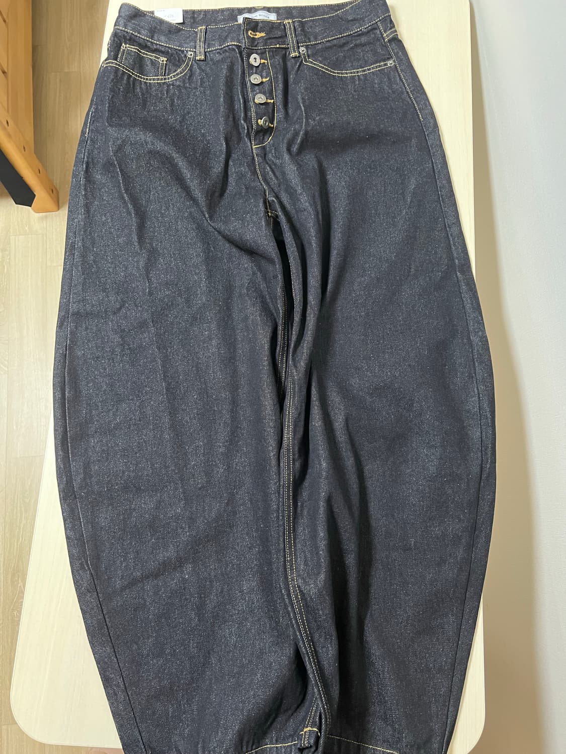 플라이버튼 생지 데님 상품이미지1