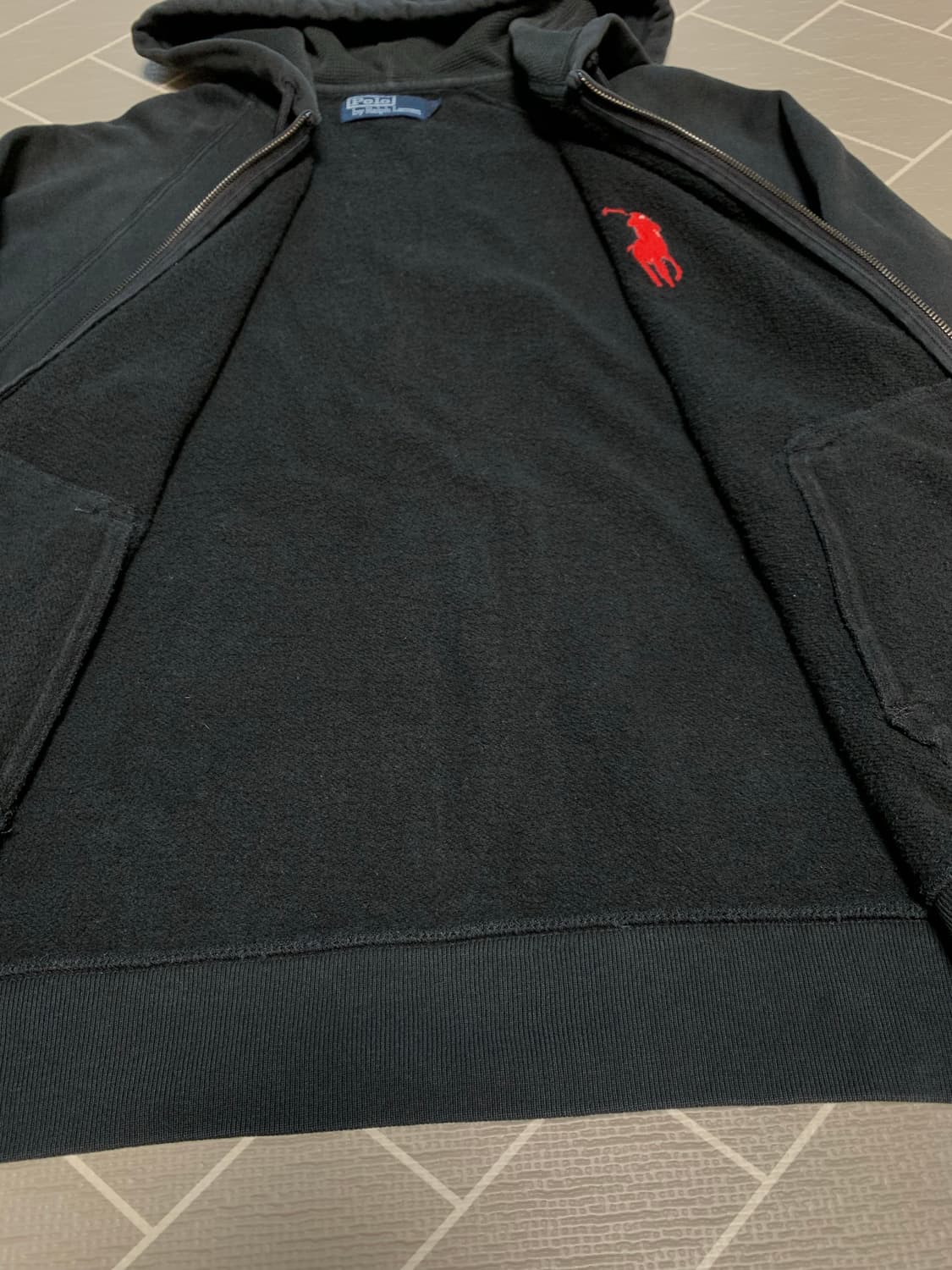 폴로 빅포니 후드집업 블랙 상품이미지4