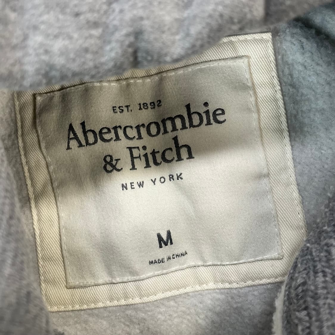 아베크롬비 아치 로고 후드집업 그레이 상품이미지4