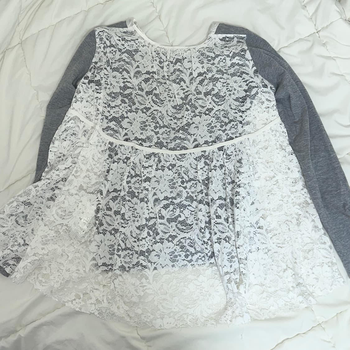 SACAI LUCK lace T shirt 상품이미지2