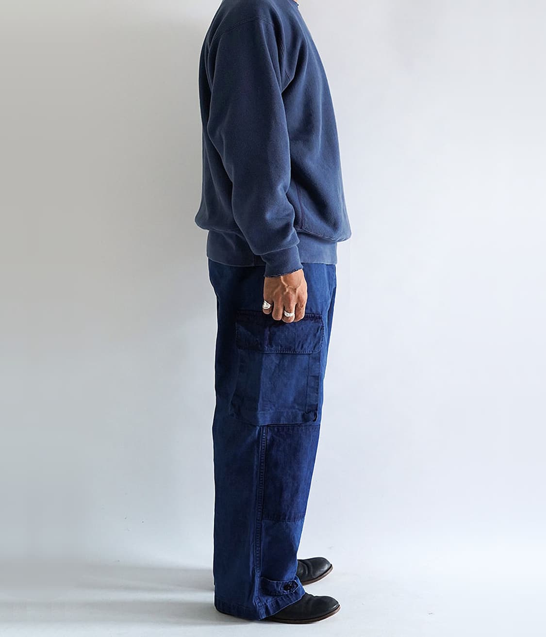 우틸 outil m-47 PANTALON BLESLE 카고팬츠 인디고 상품이미지8