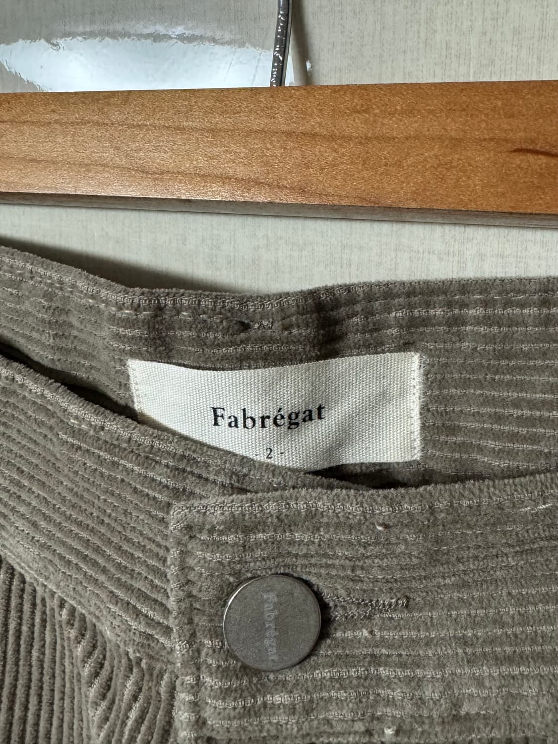 파브레가 코듀로이 투턱 팬츠 올리브카키 2사이즈 상품이미지3