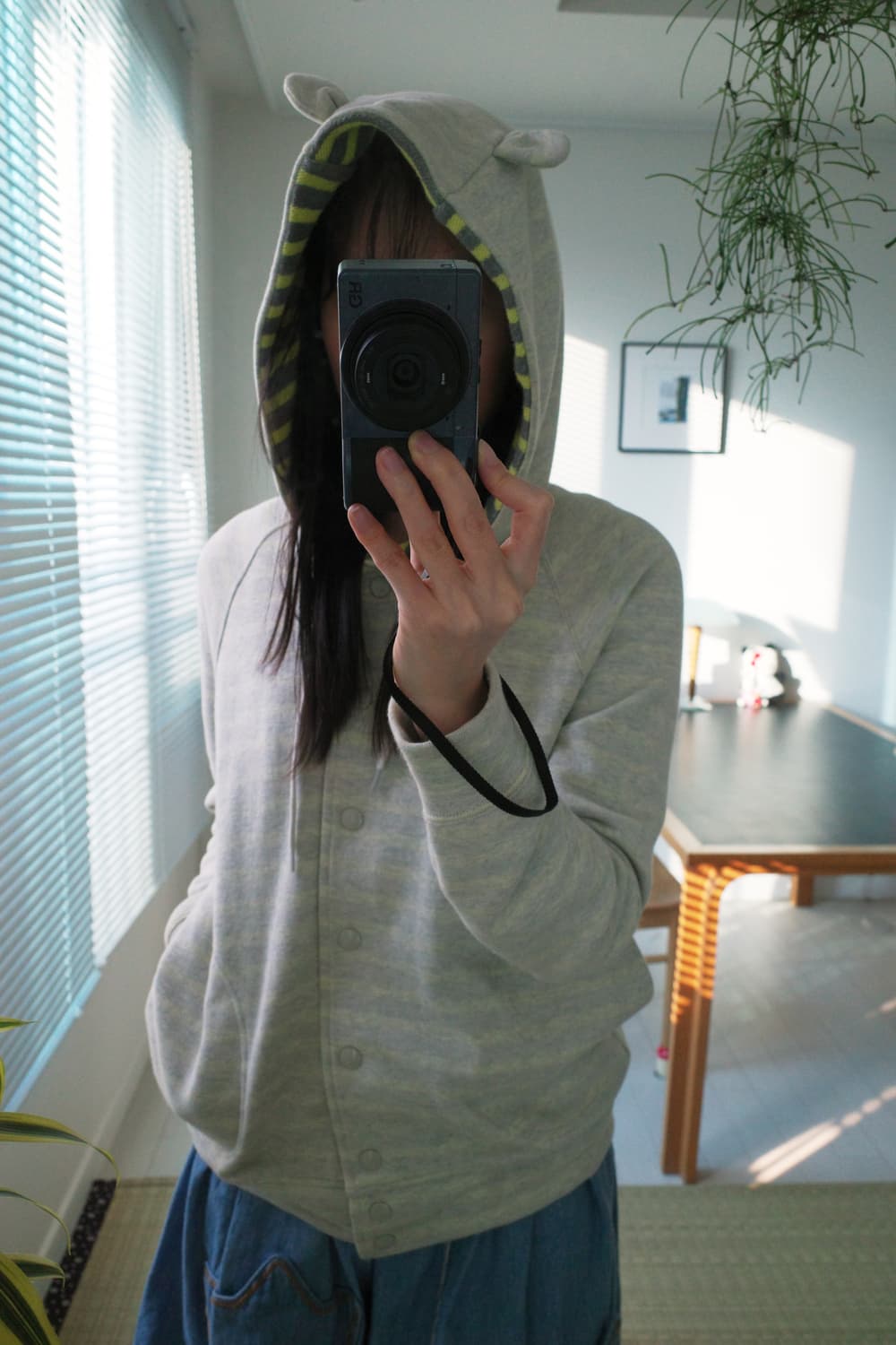 메르시보꾸 스트라이프 후드 가디건 상품이미지5