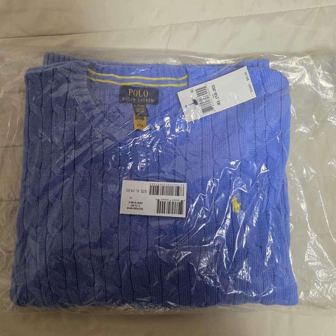 여성 폴로 랄플로렌 [보이즈] 케이블 니트 정품 스카이블루 55-66가능 상품이미지5
