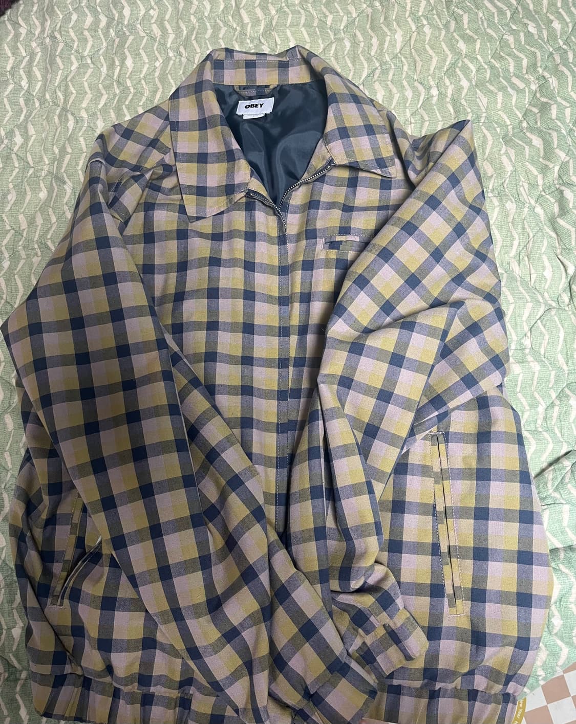 Obey checkered jacket 상품이미지1