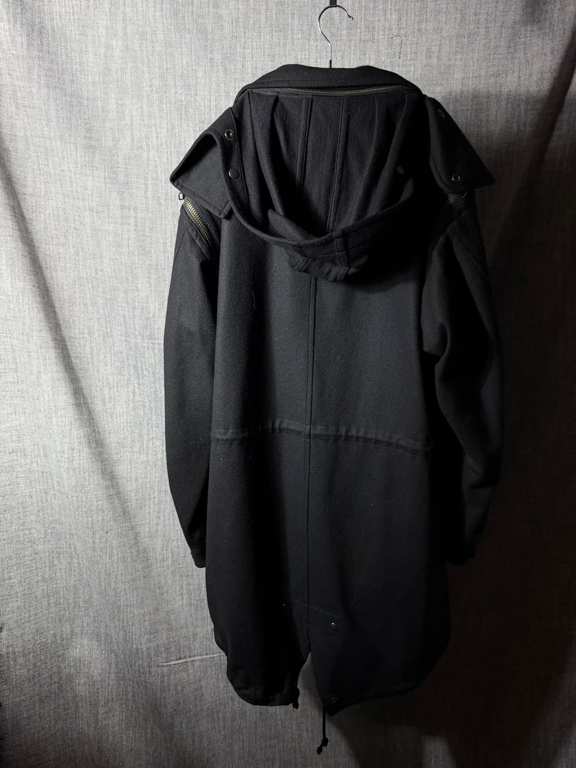 요지야마모토 뿌르옴므 후드 멀티집업 코트 상품이미지7