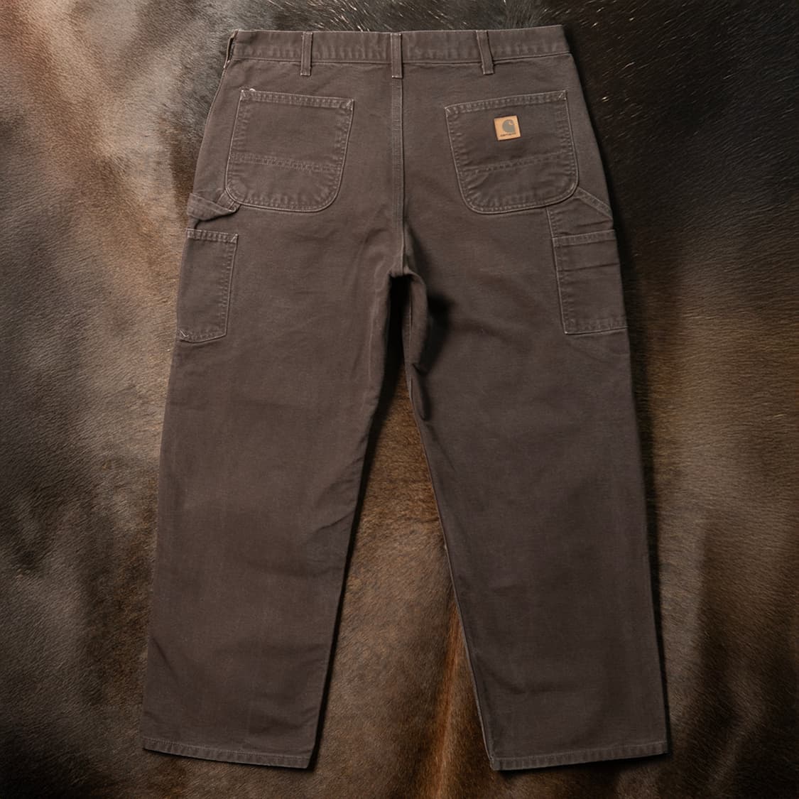 [35] 칼하트 B11 덕캔버스 싱글니 카펜터 워크팬츠 다크 브라운  상품이미지1