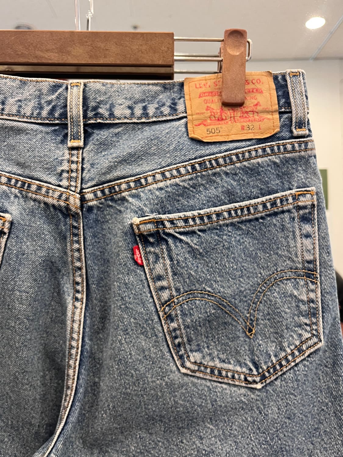 00s Levis 리바이스 505 데님 쇼츠 팬츠 (30-31inch) 상품이미지6