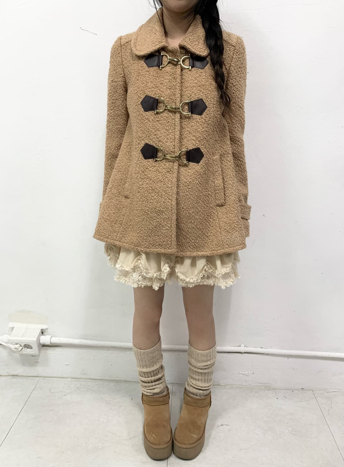 [CECIL MCBEE] 세실맥비 라떼갸루 코트 상품이미지2