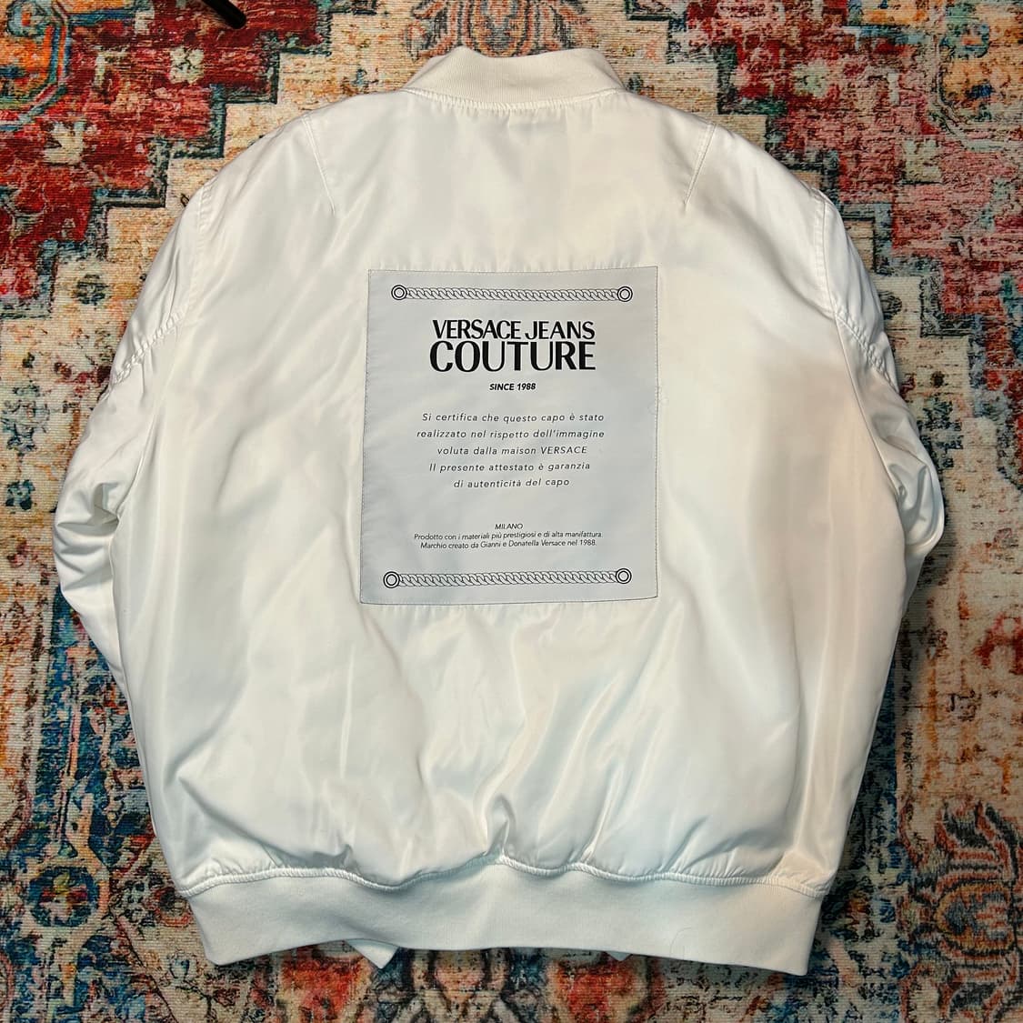 [2XL] 베르사체 진 꾸뛰르 화이트 봄버 자켓 상품이미지2