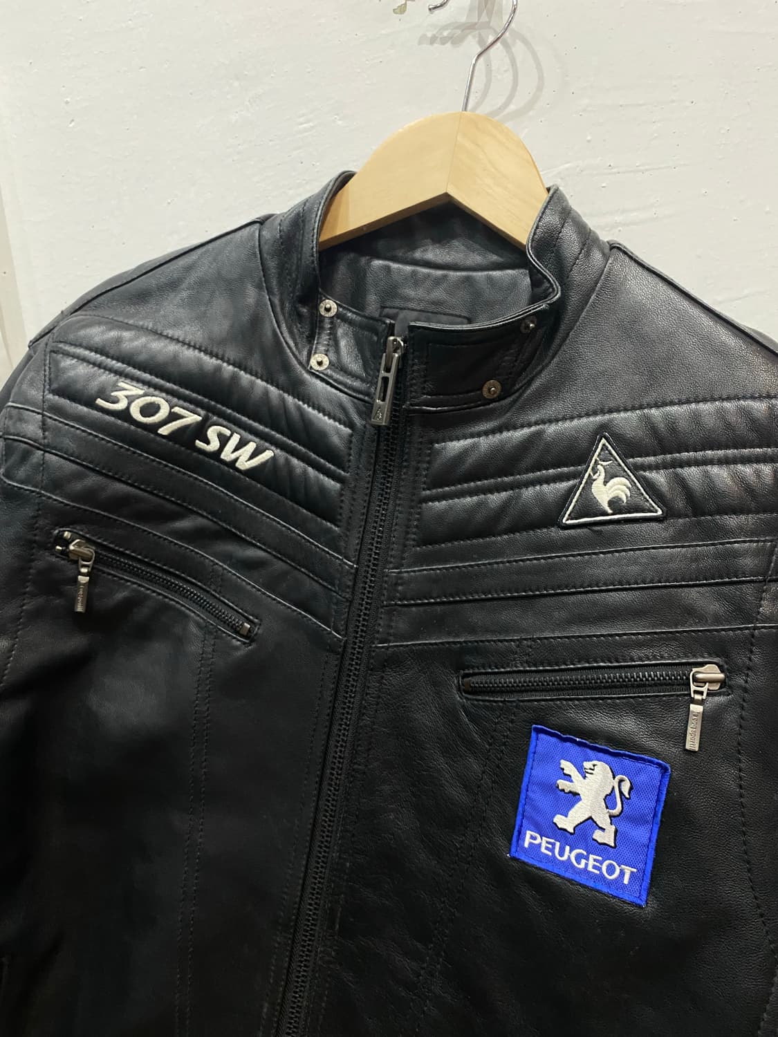 르꼬끄 푸조 양가죽 레이싱 라이더 자켓  상품이미지3