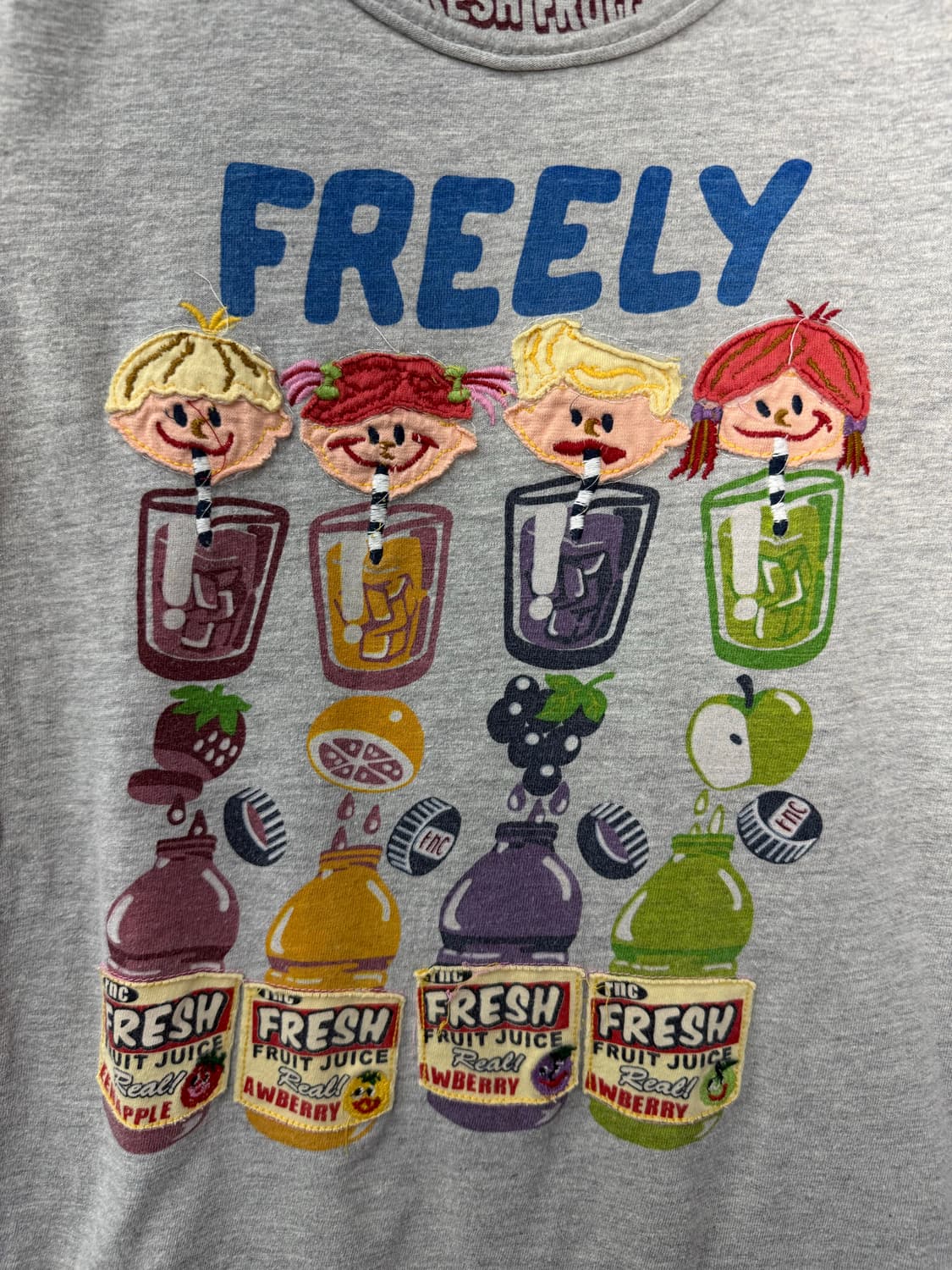 프레쉬 프루트 freely 그래픽 그레이 반팔 H2937 상품이미지3