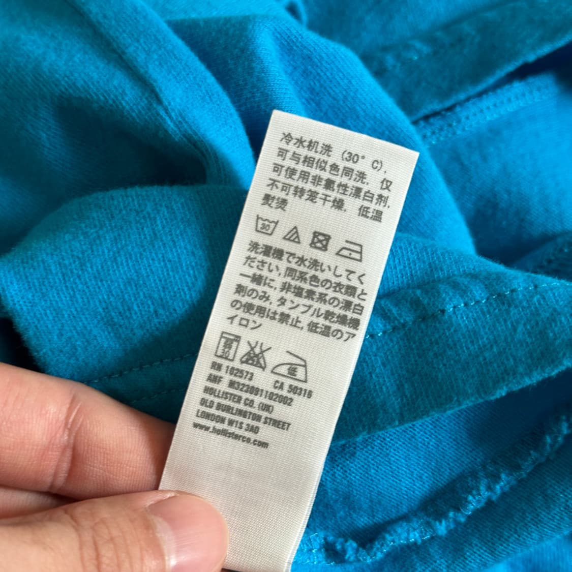 Hollister logo cotton 1/2 tee 상품이미지7