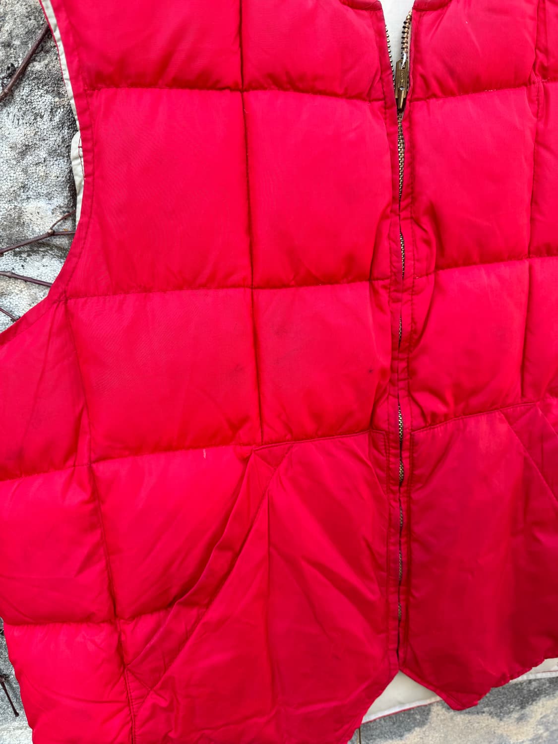 60s 에디바우어 빈티지 구스 다운 패딩 베스트 탈론 지퍼 조끼 46 상품이미지6