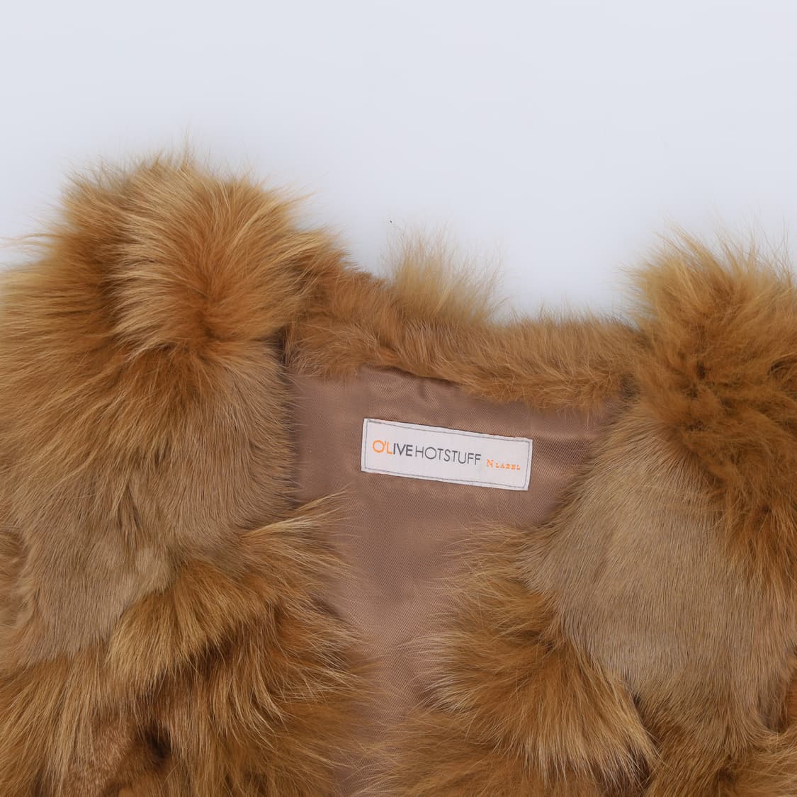 66 올리브핫스텁 여우토끼털 퍼 조끼 0323H1 상품이미지3