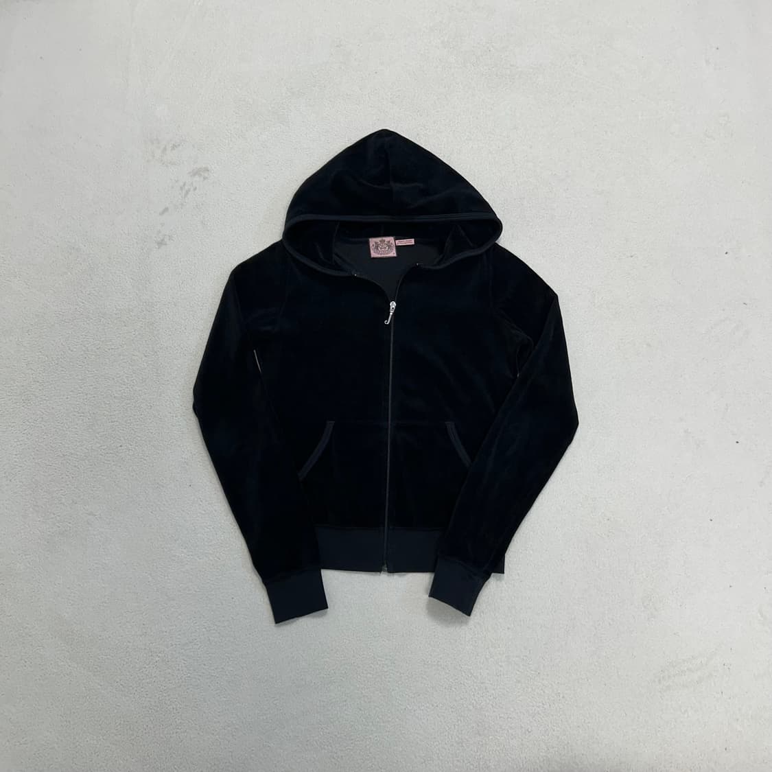 Juicy Couture Black Velour Hoodie Zip-up 상품이미지4