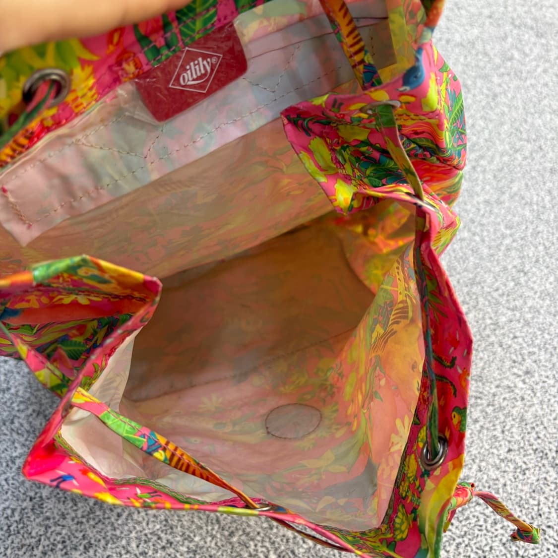 오일릴리 플라워 빈티지 백팩 0409J 상품이미지7