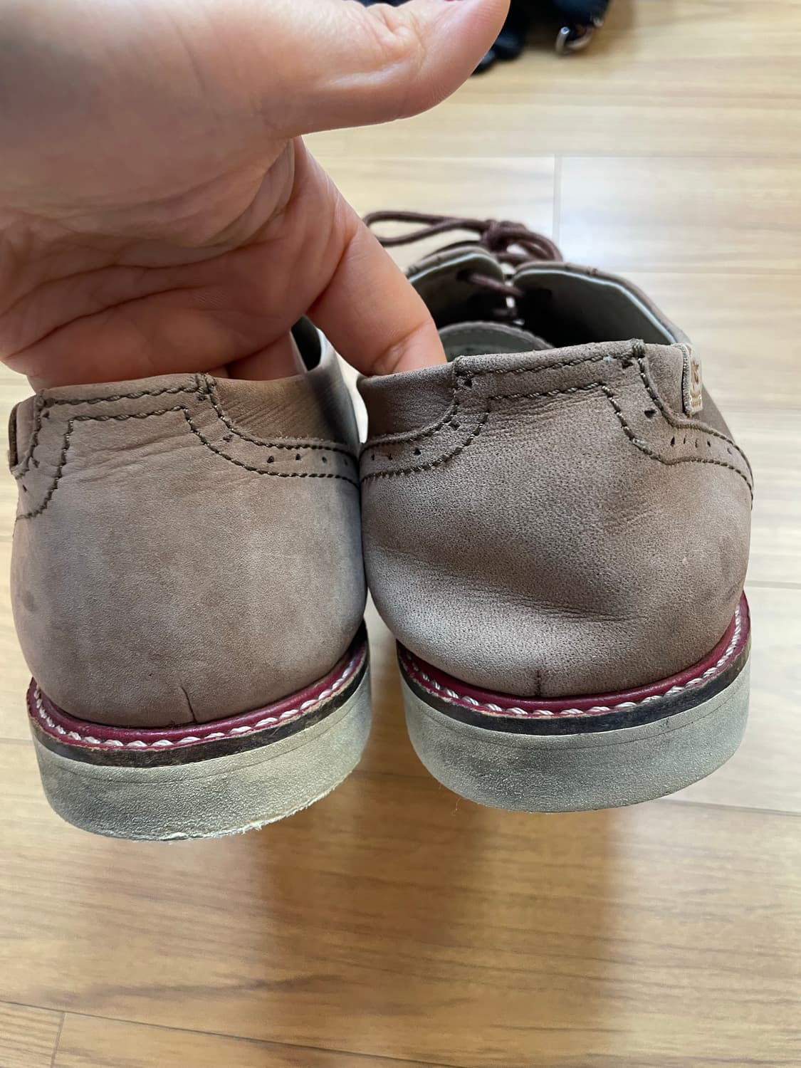 라코스테 브라운 브로그 슈즈 280 상품이미지3