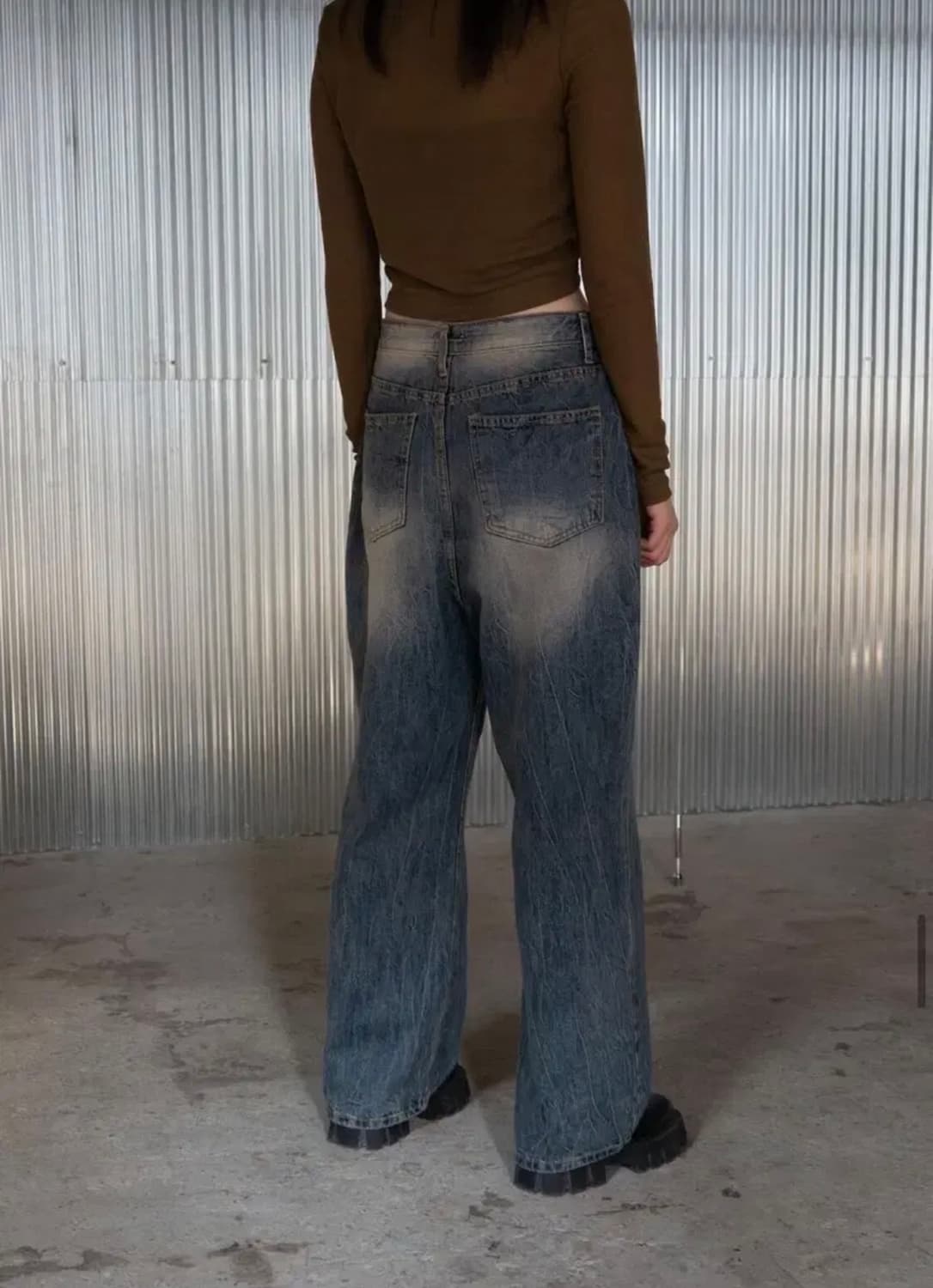 runtz CRACKED DENIM 런츠 데님 빈티지 워싱 청바지 상품이미지3