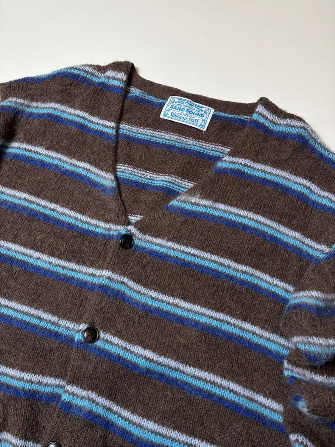 샌드사운드 25ss 모헤어 스트라이프 가디건 PN8714 상품이미지3