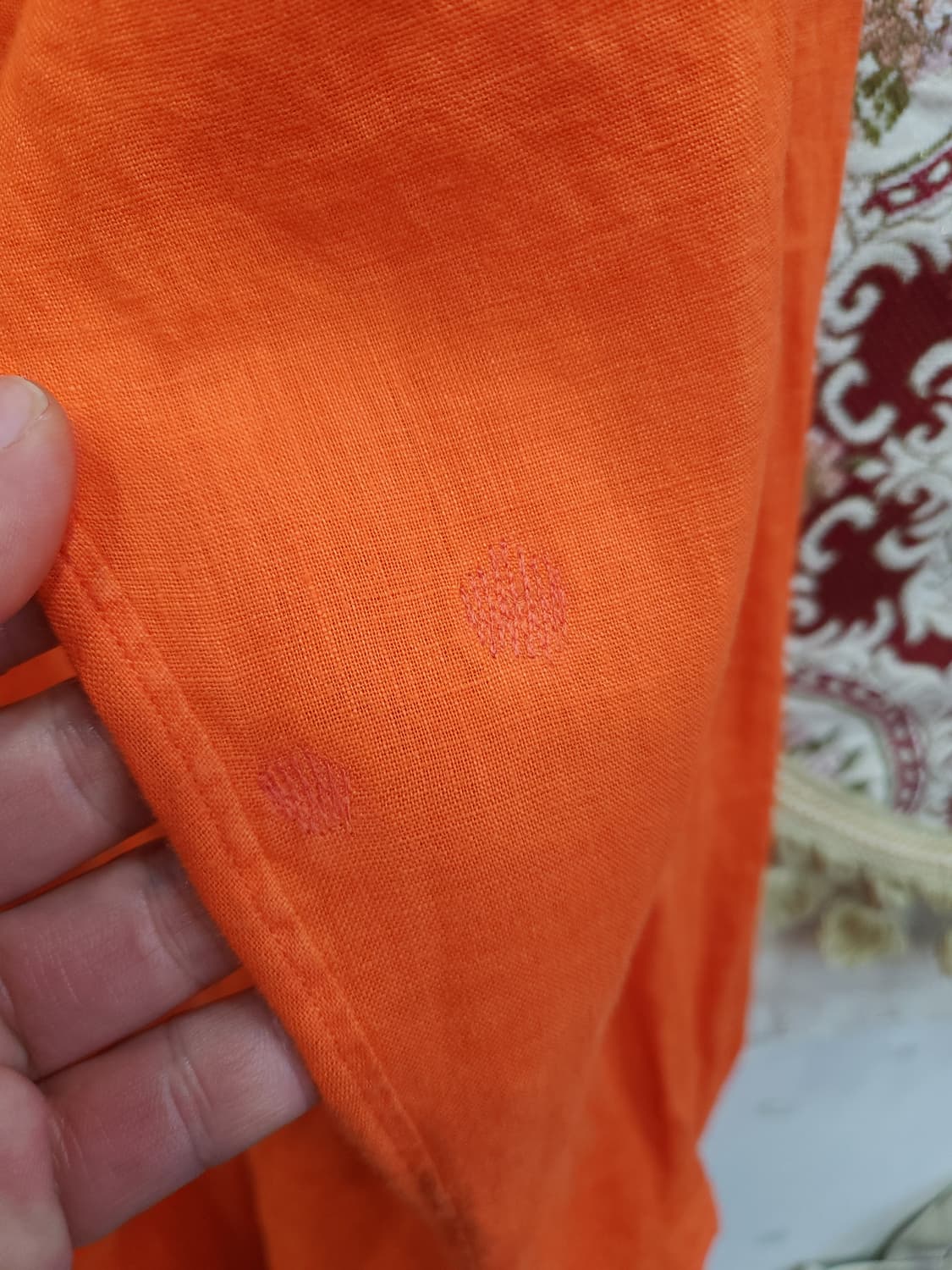 폴로 랄프로렌 오렌지 린넨 셔츠
 상품이미지3