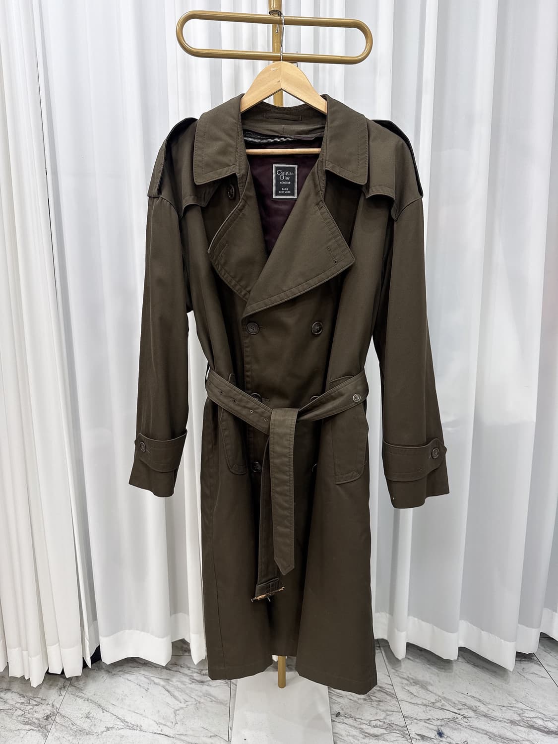 🩵 크리스찬디올 정품 더블 트렌치코트🩵 상품이미지2