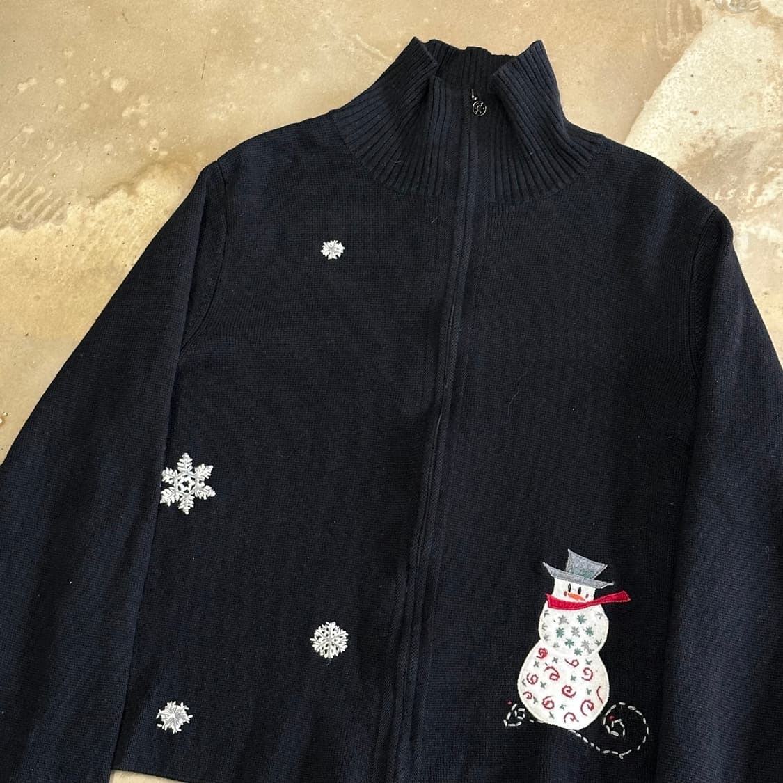 L 새상품 울리치 여성용 눈사람 풀오버 니트집업 상품이미지1