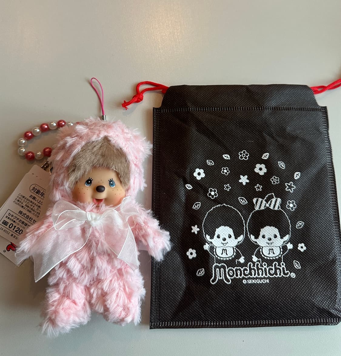 몬치치 핑크베어 키링(+파우치포함) 상품이미지2