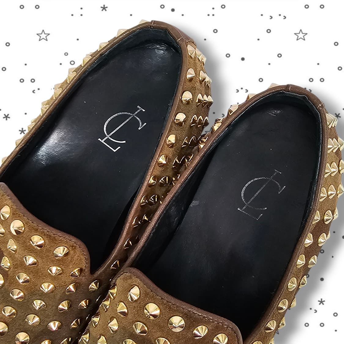 37 Christian Louboutin 골드 스터드 슬립온 상품이미지6