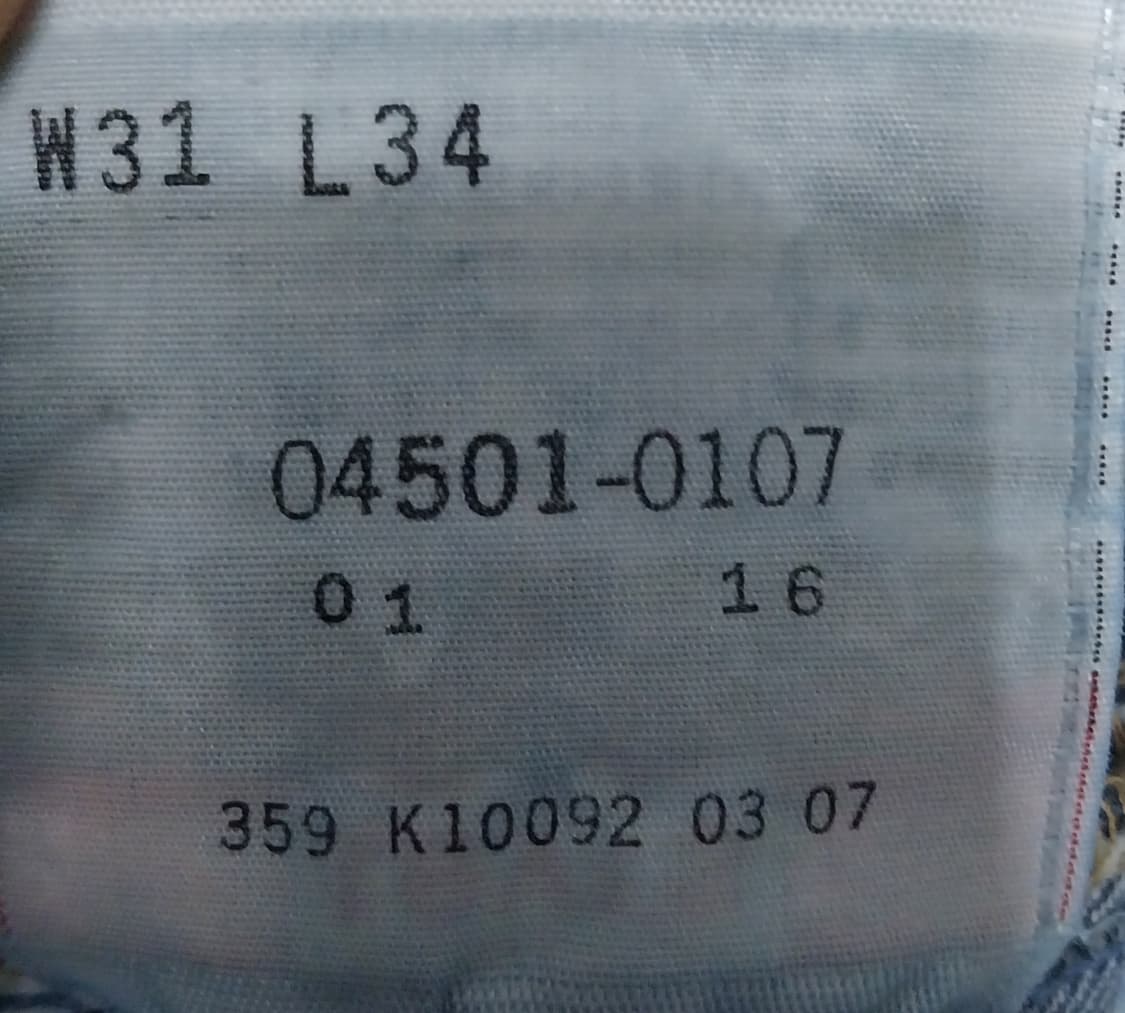 90s 리바이스 501  데님팬츠 상품이미지5