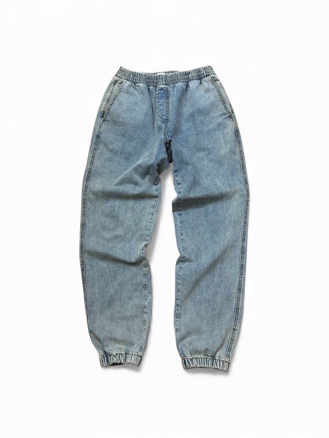 톰 그레이 하운드 밴딩 데님 조거 팬츠 상품이미지1