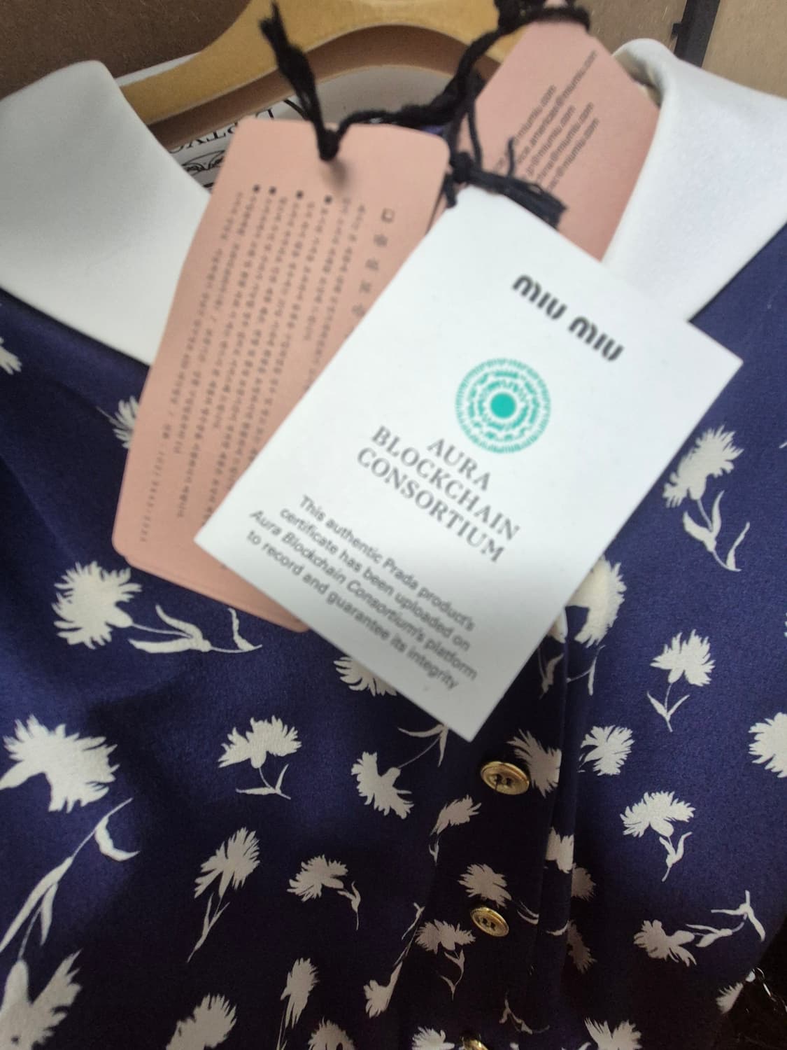 미우미우 플라워 블라우스 상품이미지5