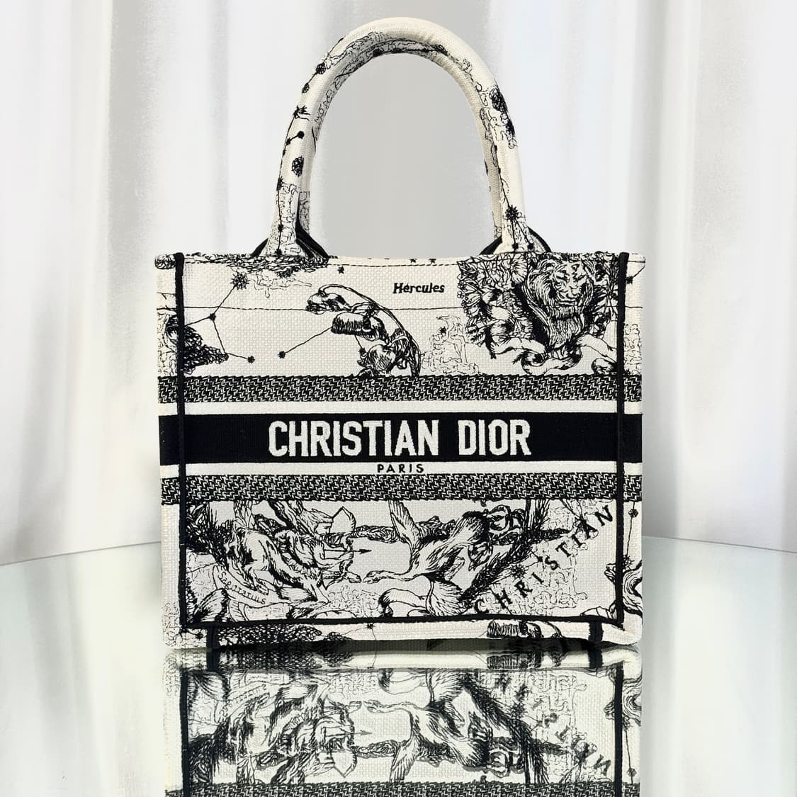 디올 북토트백 조디악 화이트 미디움 상품이미지4